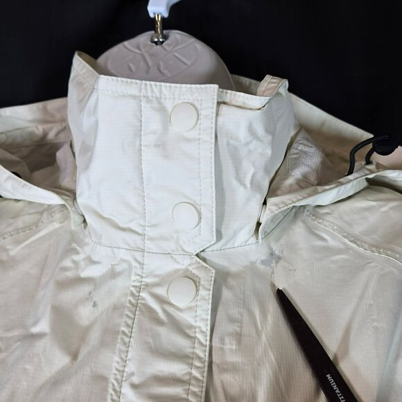 Patagonia Torrentshell Trench Coat Rain Jacket Style 27196 Womens XL Ivory White - Picture 3 of 16